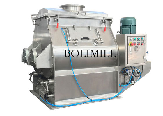 الفولاذ المقاوم للصدأ 304 3kw 15rpm خلاط مجداف شافت مزدوج